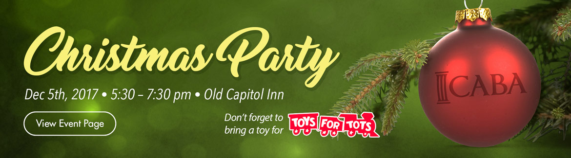 2017 CABA Christmas Party, Dec 5th 2017 at the Old Capitol Inn
