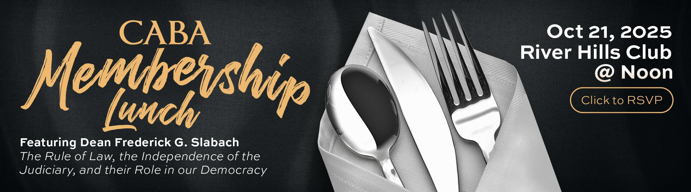 October Membership Meeting, October 21, 2025 at Noon, River Hills Club